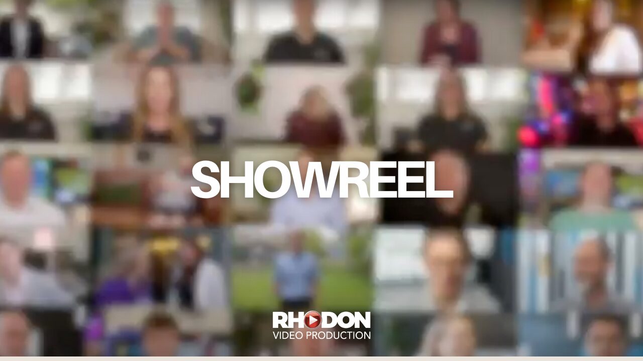 A frame from Rhodon Films showreel, showcasing video production Manchester and corporate.